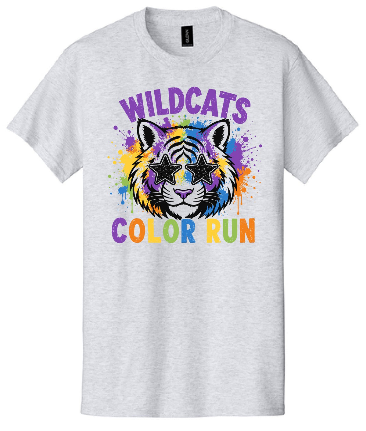 Wildcats Color Run Tee - Ash