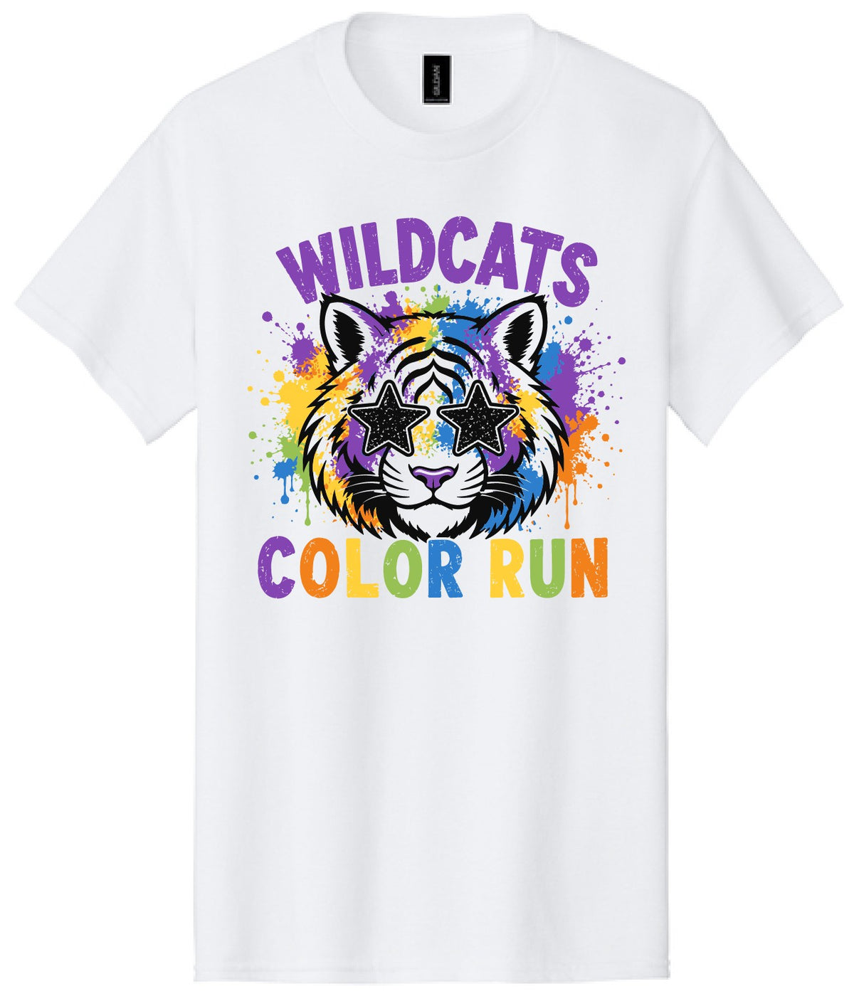 Wildcats Color Run Tee - White