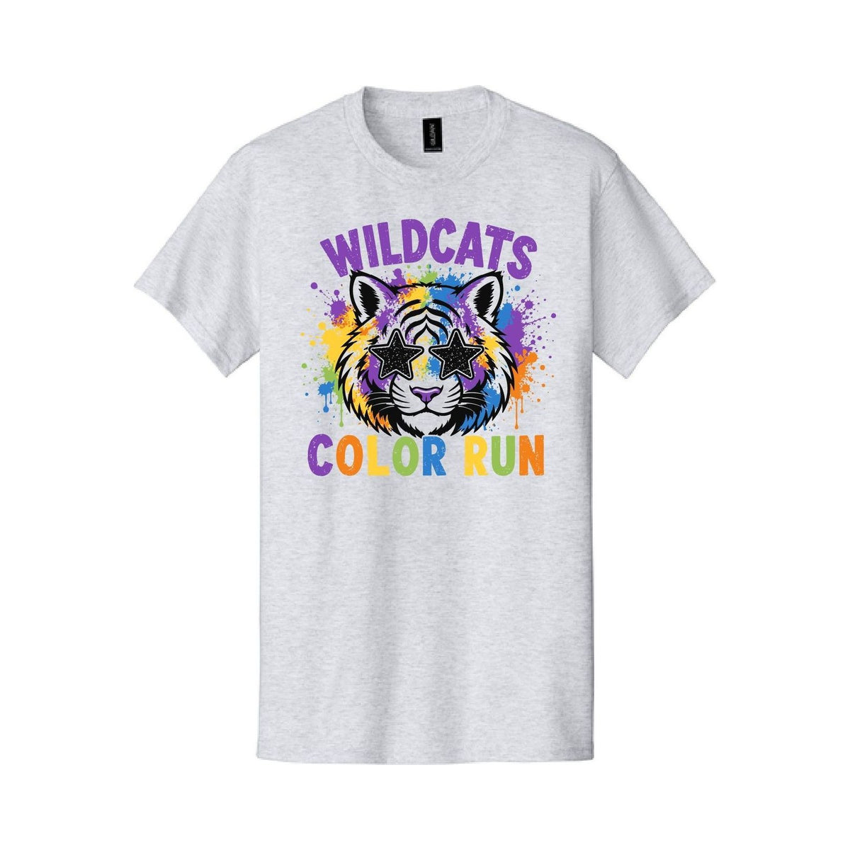 Wildcats Adult Color Run Tee - Ash