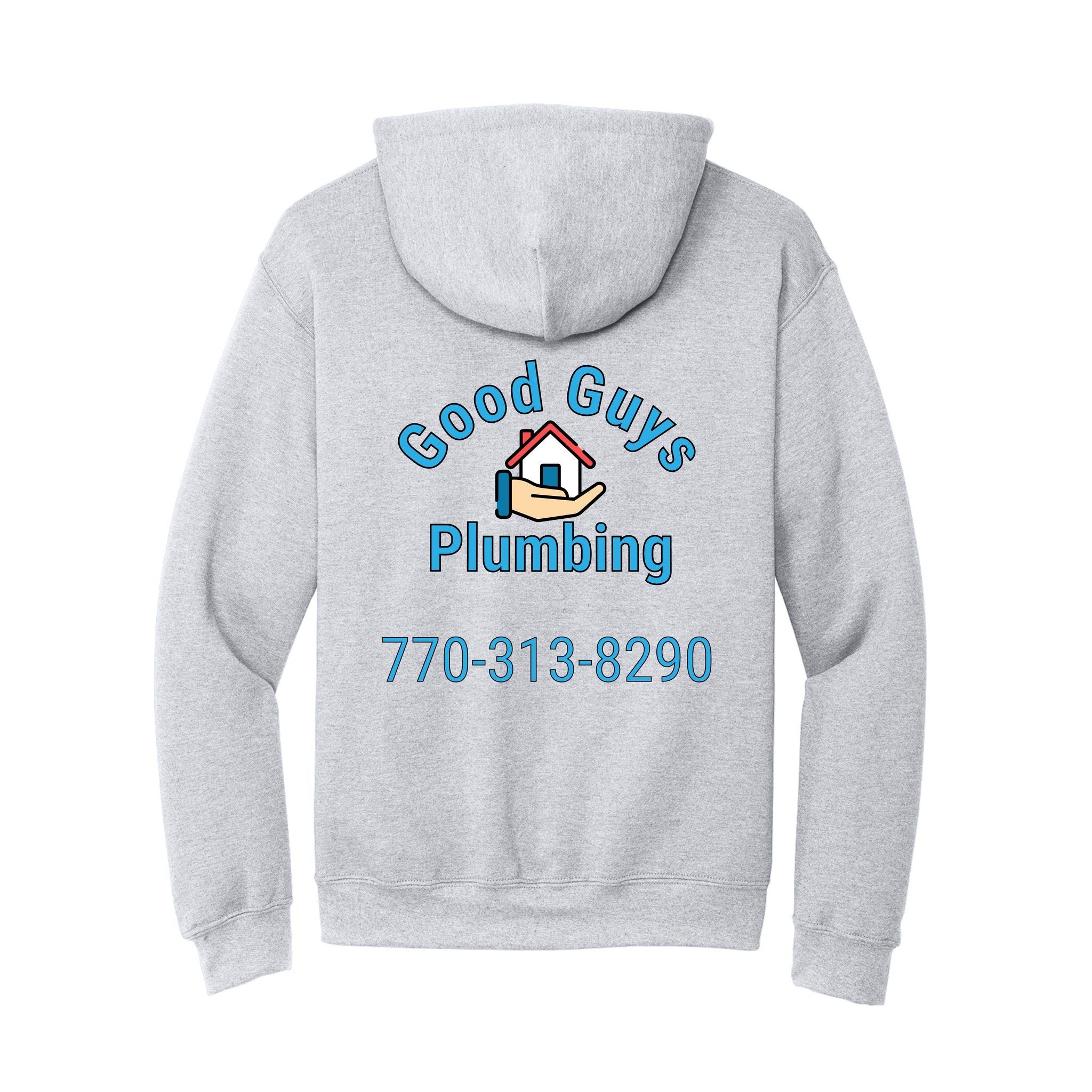 Hooded Sweatshirt — Ash, back