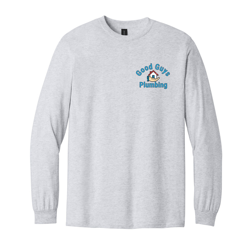Long Sleeve T-Shirt — Ash, front