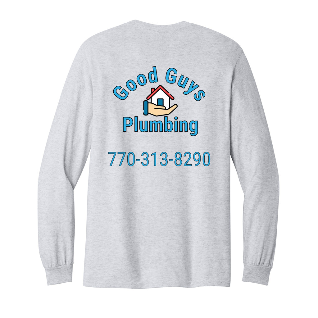 Long Sleeve T-Shirt — Ash, back