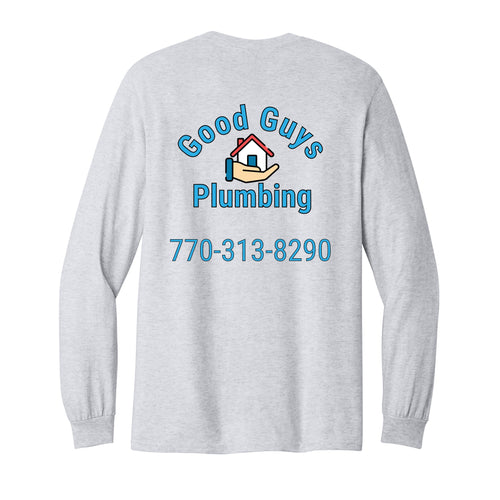 Long Sleeve T-Shirt — Ash, back