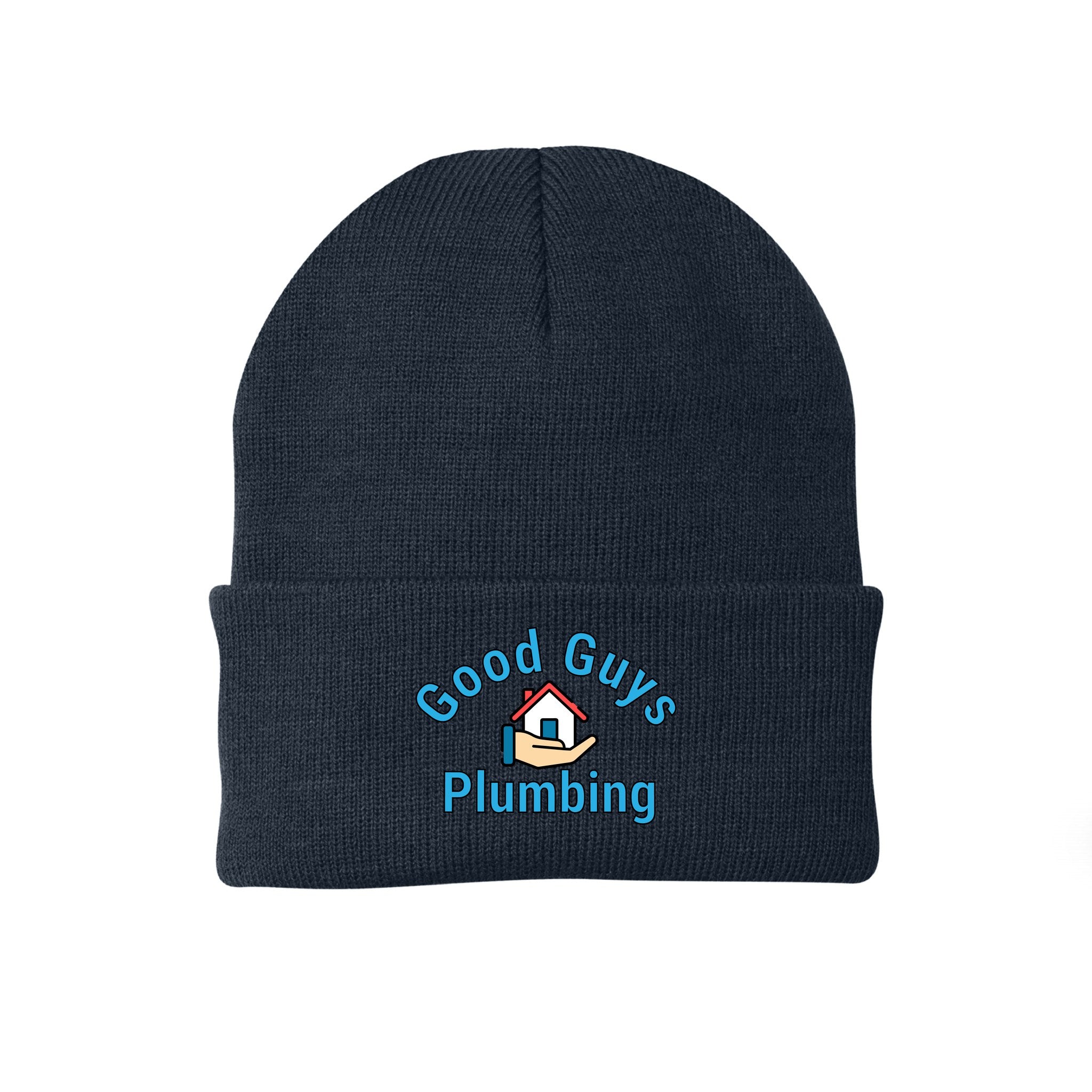 Knit Cap — Navy, front