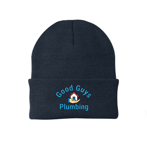Knit Cap — Navy, front