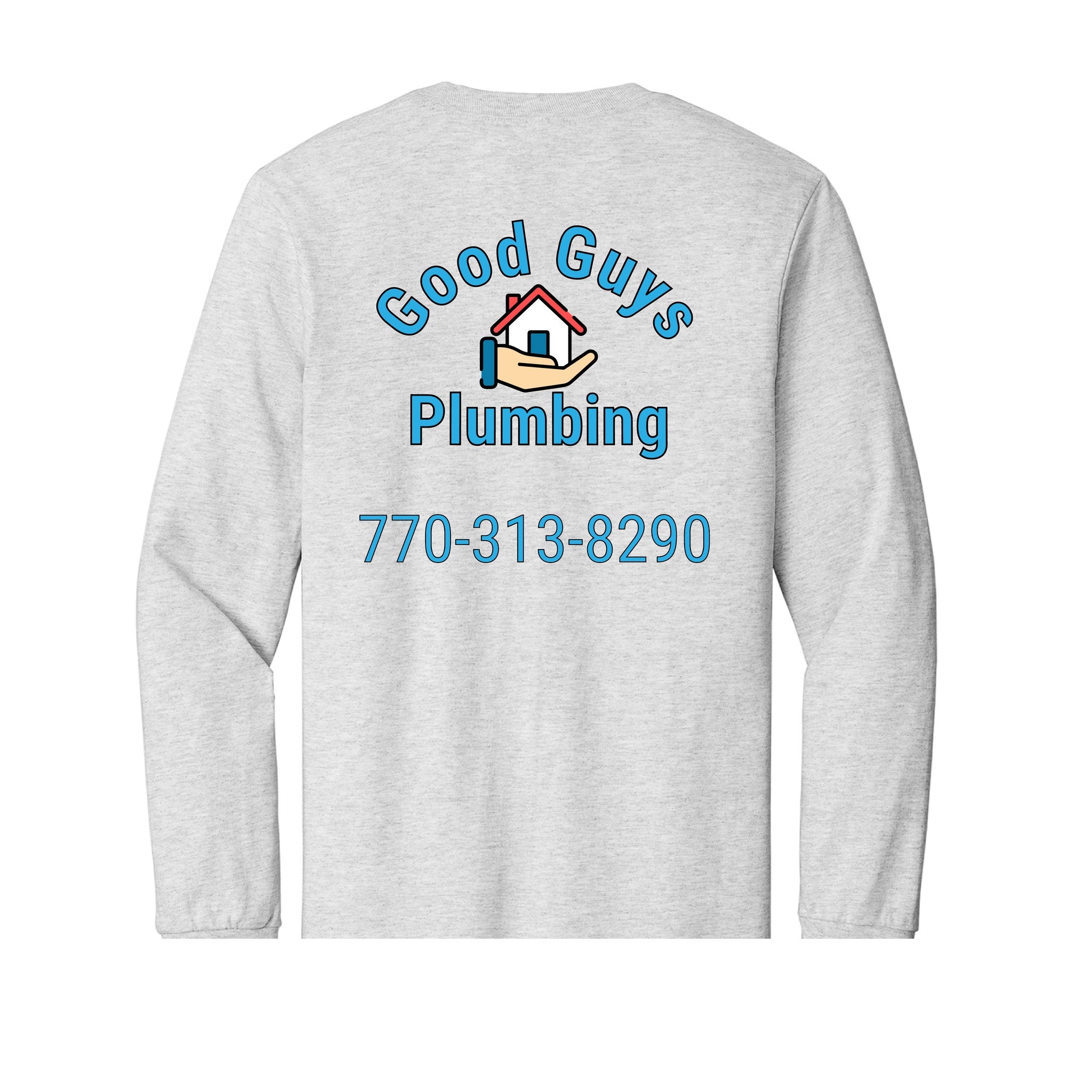 Tall Long Sleeve T-Shirt — Ash, back