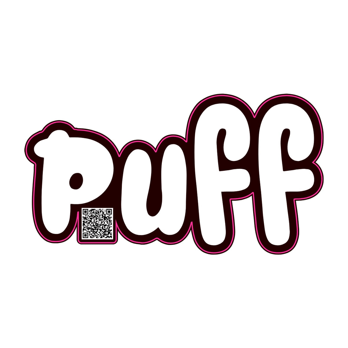 Puff Stickers - Black
