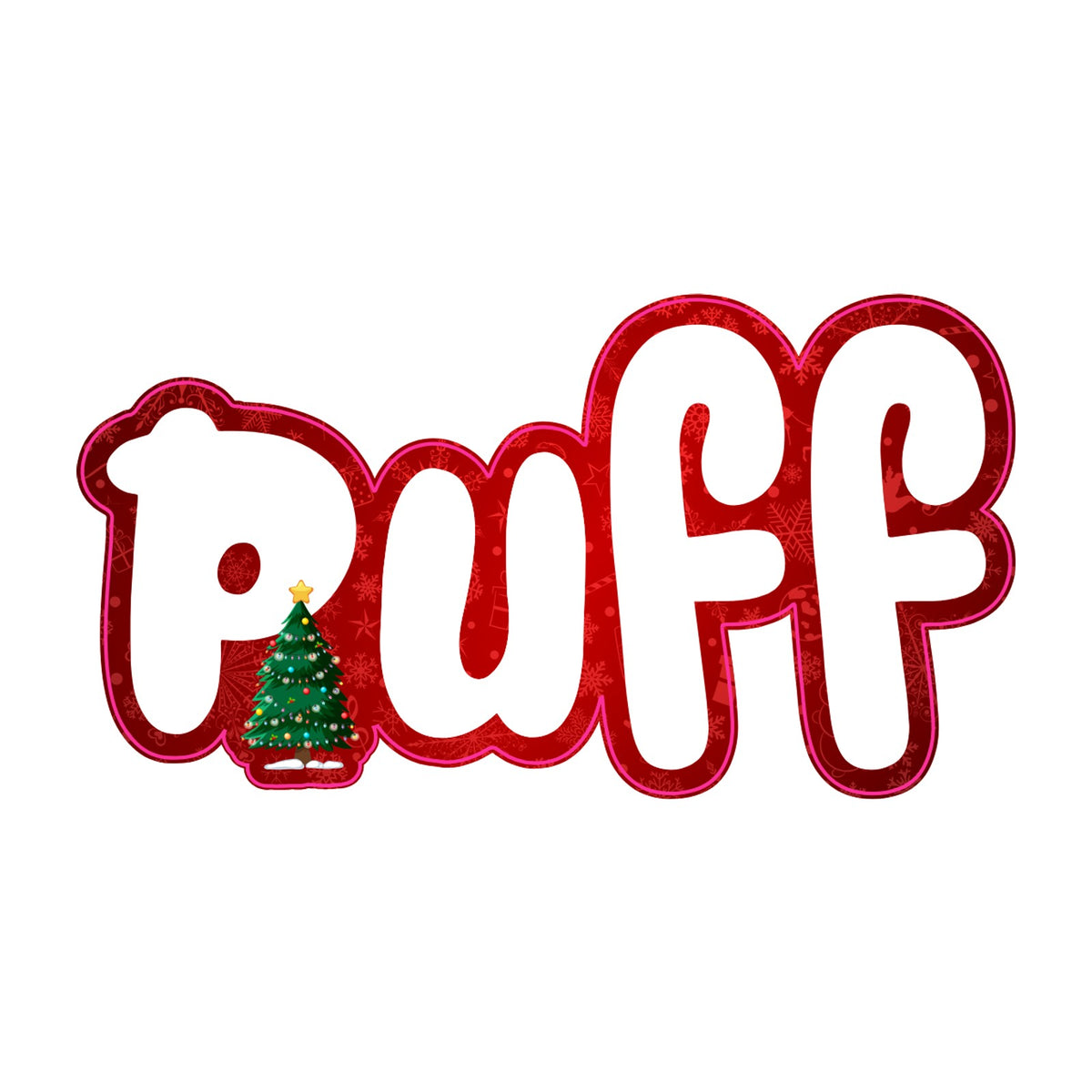 Puff Stickers - Christmas Tree