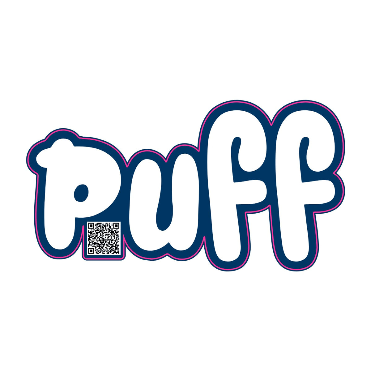 Puff Stickers - Dark Blue