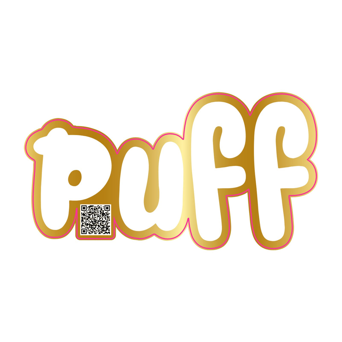 Puff Stickers - Gold