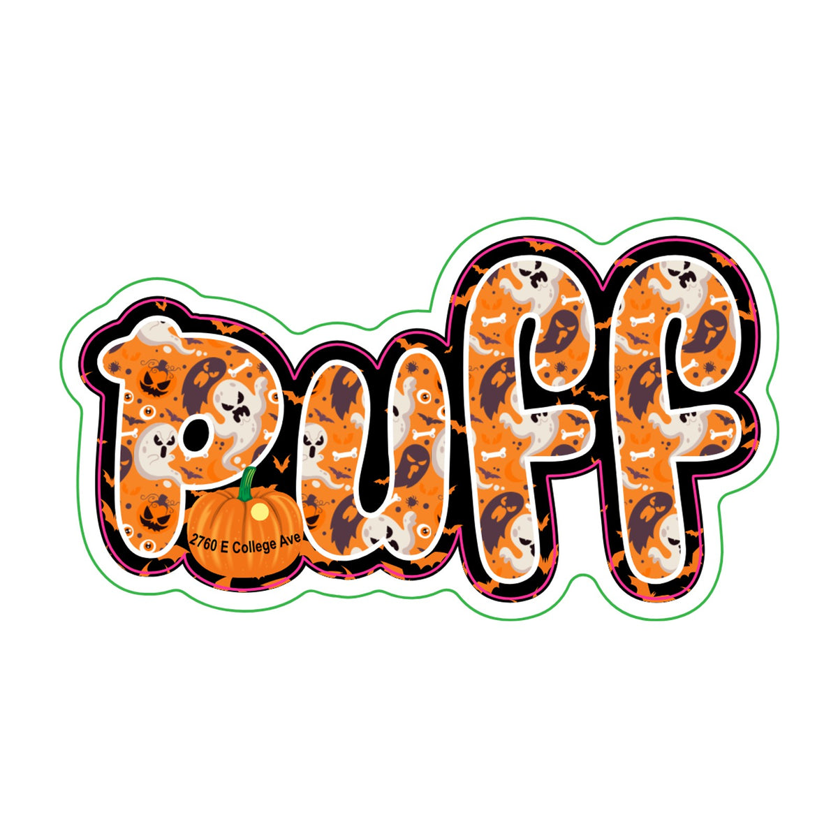 Puff Stickers - Halloween Ghosts