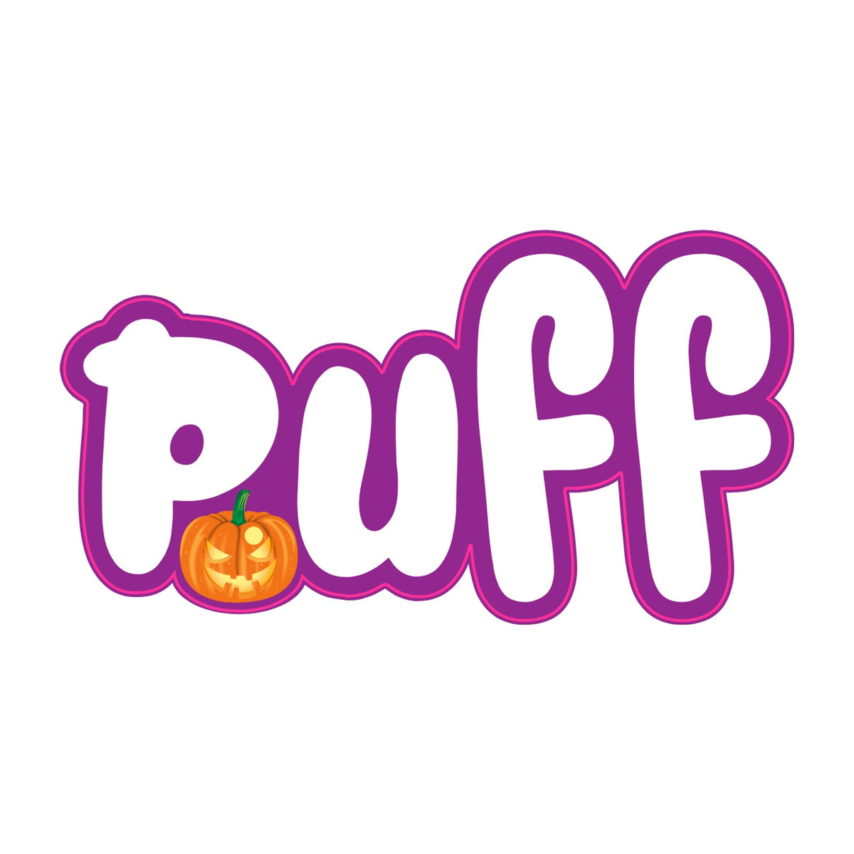 Puff Stickers - Halloween Purple Pumpkin