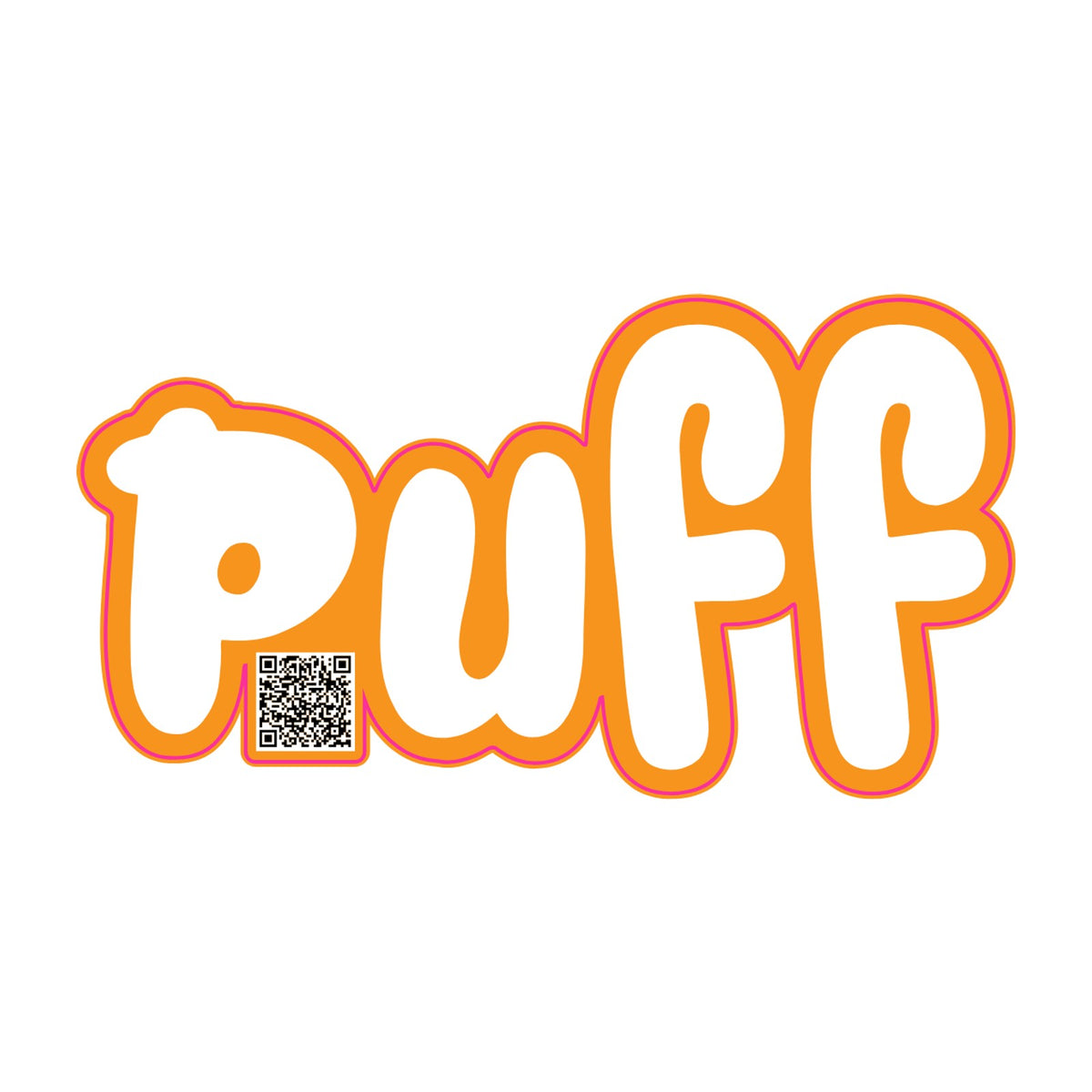 Puff Stickers - Orange