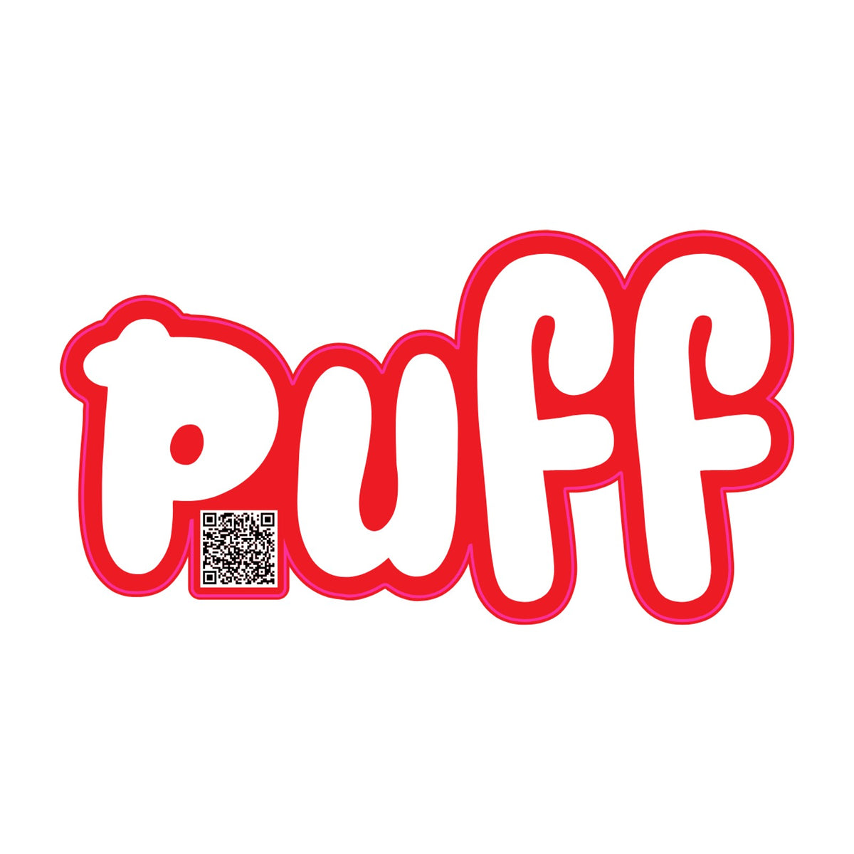 Puff Stickers - Red