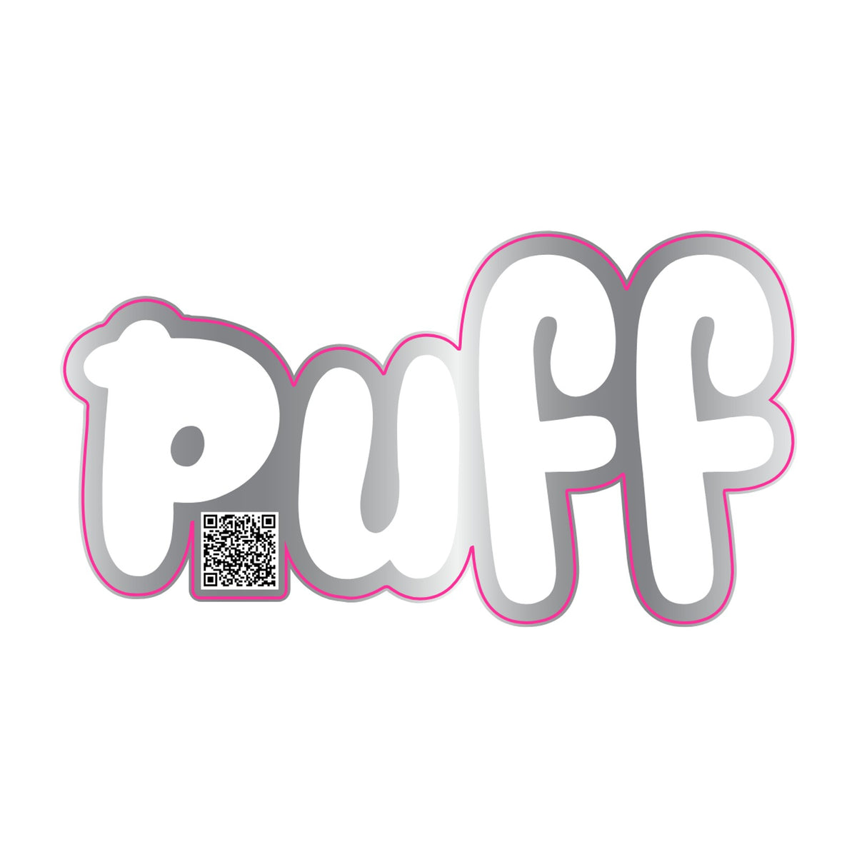 Puff Stickers - Silver